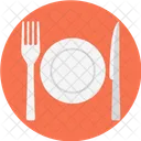 Plate Fork Knife Icon