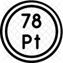 Platinum Periodic Table Chemistry アイコン