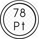 Platinum Periodic Table Chemistry アイコン