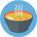 Caliente Sopa Tazon De Fuente Icono