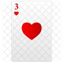 Three Red Poker Icon