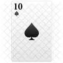 Black Ten Poker Icon