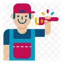 Plumber Professions Man Man Icon