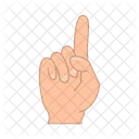 Hand Gesture Finger Icon