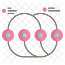 Points Connected Chart Diagram Info Icône