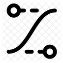 Points De Controle De La Courbe De Facilite Icône