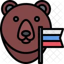 Polar Bear Russian Bear Flag アイコン