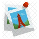 Polaroid Travel Picture  Icon