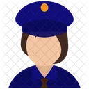 Avatar Police Femme Icône