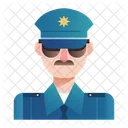 Police Agent De Securite Avatar Icône