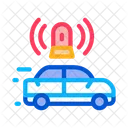 Flashing Police Car Icon