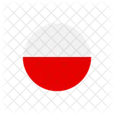 Polonia Bandera Del Pais Bandera Icono