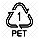 Polyethylene Terepthalate Packaging Label Recycle Icon