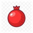 Pomegranate Food Healthy Icon