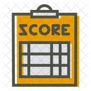 Pontuacao Scorecard Papel Ícone