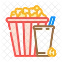 Popcorn Soda Drink Symbol