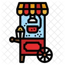 Popcorn Cart Popcorn Cart Icon