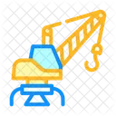 Port Crane Color Icon