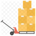Paleteira Logistica De Saida Equipamentos De Armazem Ícone