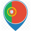 Portugal Flagge Welt Symbol