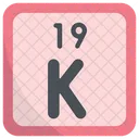 Potassium Periodic Table Chemists Icône