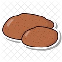 Potato Brown Coloredbeans Icon