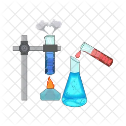 Potion making with potion in bunsen burner  Icon