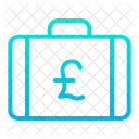 Pound Briefcase Pound Suitcase Money Briefcase Icon