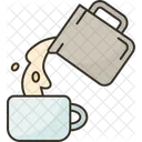 Pouring Milk Latte Icon