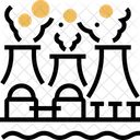 발전소 발전기 전력 아이콘