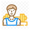 Powerlifting Sport Color Icon