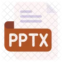 Pptx Document File アイコン