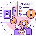 Practice crisis response plans  Icon