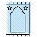 Prayer Rug Color Shadow Thinline Icon 아이콘