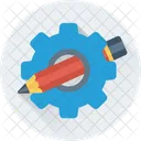 Preferences Pencil Cog Icon