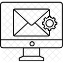 Preferencias De E Mail Configuracoes De Caixa De Correio Roda Dentada Ícone