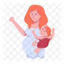 Pregnant Mother Pregnant Mom Primitive Lady Icon