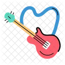 Premium hand drawn icon of guitar  Icon