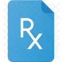 Prescricao Medica Rx Ícone