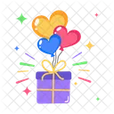 Birthday Surprise Birthday Gift Balloons Gift Icon