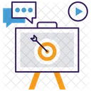 Business Graph Presentation Business Statistics Icon