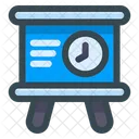 Presentation Time Training Time Management Presentation Board Icon