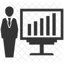 Analyzing Chart Data Icon