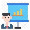 Graph Bussiness Bussinessman Icon