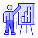 Presenter Presentation Businessman Icon