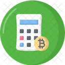 Presupuesto De Bitcoin Calculadora De Bitcoin Logotipo De Bitcoin Icono