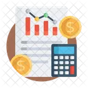 Informe Fiscal Contabilidad Presupuestaria Documento Fiscal Icono