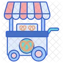 Pretzel Stall Pretzel Cart Bake Icon