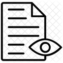 Proofreading Preview View Document Icon