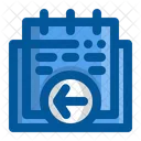 Previous Date Calendar Data Icon